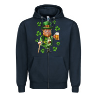 Navy st patricks elf Zipper Hoodie - Neo Western