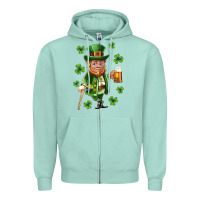 Seafoam st patricks elf Zipper Hoodie - Neo Western