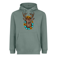 Sage deer gemstone sunflower Heavyweight Hoodie - JahusDesignShop