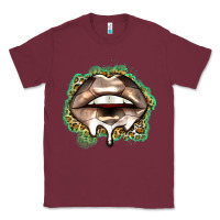 Burgundy soccer lips Classic Tee - Zillion Design Studio