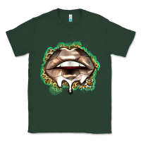 Sports Green soccer lips Classic Tee - Zillion Design Studio