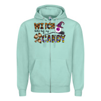 Seafoam Witch Better Have My Candy Zipper Hoodie - CowhideDigitalArt