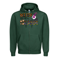 Sports Green Witch Better Have My Candy Zipper Hoodie - CowhideDigitalArt