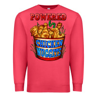 Cardinal powered by chicken nuggets Premium Sweatshirt - AdoDesignShop