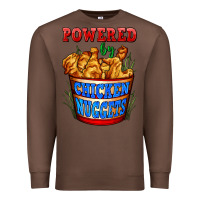 Chestnut powered by chicken nuggets Premium Sweatshirt - AdoDesignShop