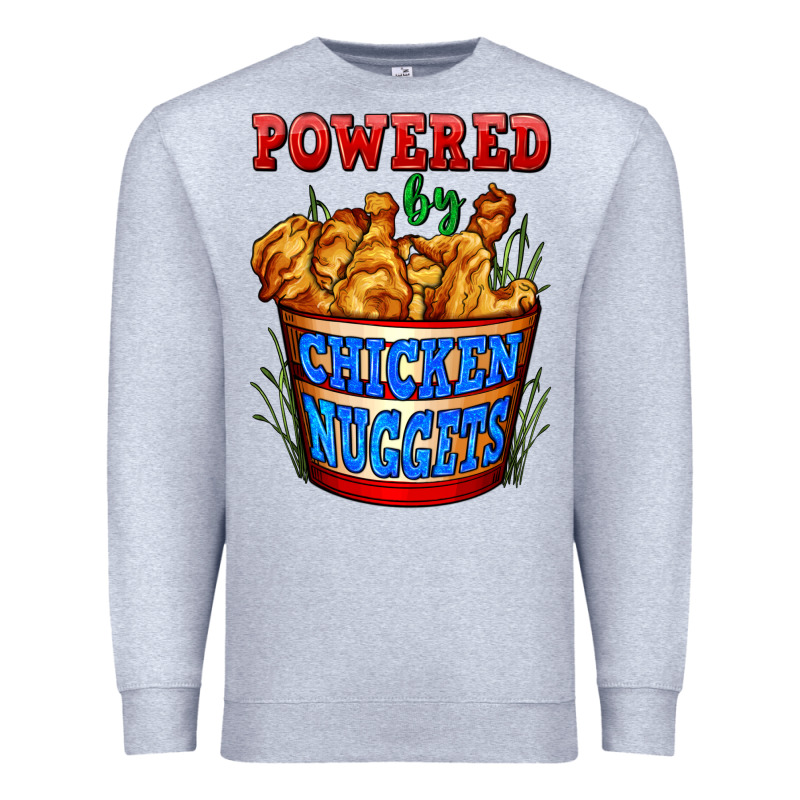 Powered By Chicken Nuggets Premium Sweatshirt by AdoDesignShop | Teevron