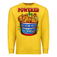 Lemon powered by chicken nuggets Premium Sweatshirt - AdoDesignShop