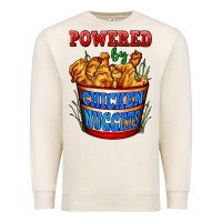 Sandshell powered by chicken nuggets Premium Sweatshirt - AdoDesignShop