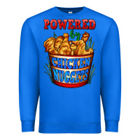 True Royal powered by chicken nuggets Premium Sweatshirt - AdoDesignShop