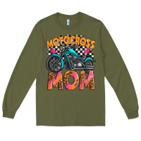 Army Green motocross mom Long Sleeve Tee - texasbilliewilder