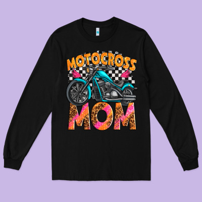 Motocross Mom Long Sleeve Tee Designed By Texasbilliewilder
