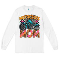 White motocross mom Long Sleeve Tee - texasbilliewilder