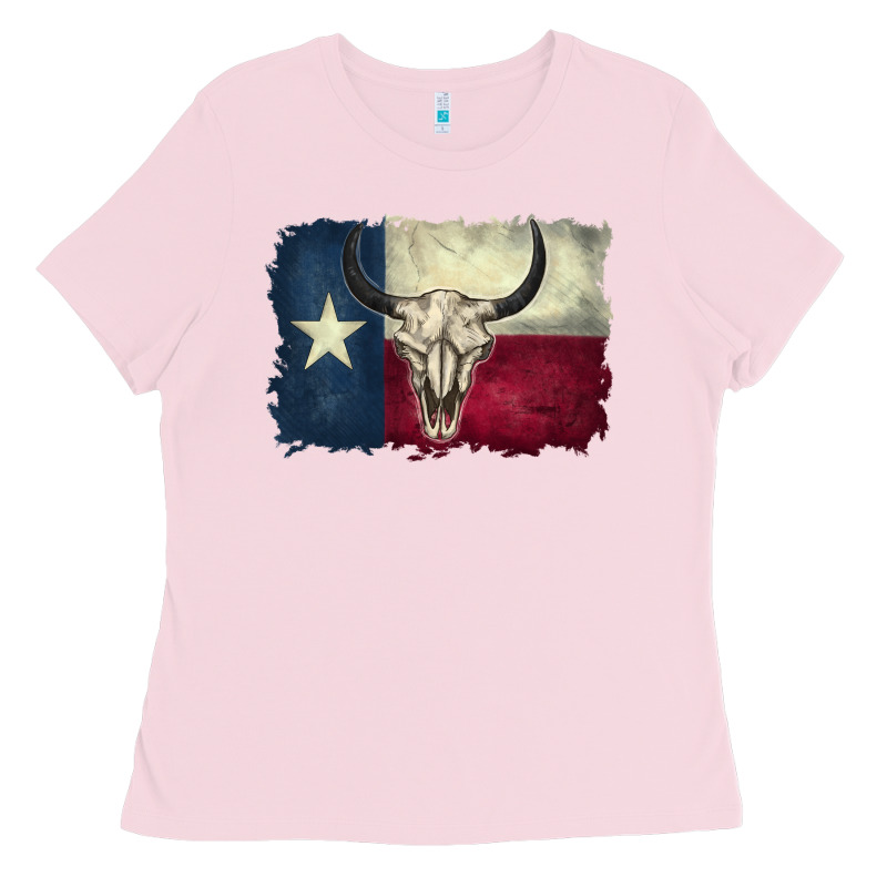 Distressed Tesas Flag Ladies Tee by BarkalooDesign | Teevron