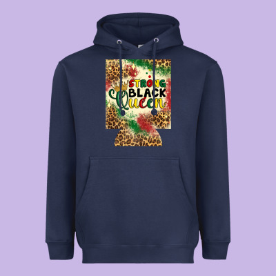 Strong Black Queen 12 Oz Can Cooler (regular) Heavyweight Hoodie Designed By Artiststas