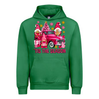 Emerald Tis' the season pink Christmas gnomes truck Urban Hoodie - NancyCooperArtShop