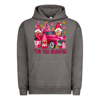 Pigment Tornado Tis' the season pink Christmas gnomes truck Urban Hoodie - NancyCooperArtShop