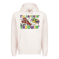Pale Pink i'm catchin' if you're throwin' Premium Hoodie - MaliasSmallBusiness