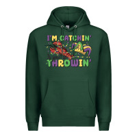 Sports Green i'm catchin' if you're throwin' Premium Hoodie - MaliasSmallBusiness