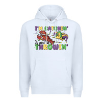White i'm catchin' if you're throwin' Premium Hoodie - MaliasSmallBusiness