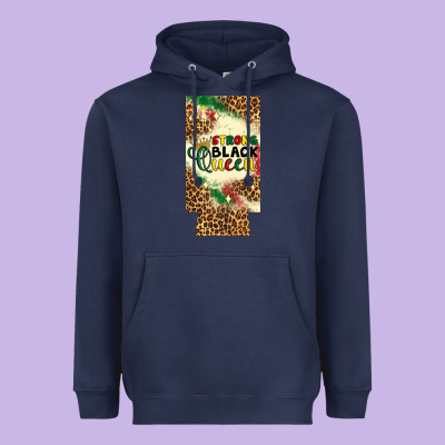 Strong Black Queen 12 Oz Can Cooler (slim) Heavyweight Hoodie Designed By Artiststas