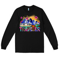 Black traveler Long Sleeve Tee - Zillion Design Studio