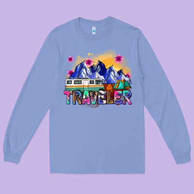Traveler Long Sleeve Tee Designed By Zillion Design Studio