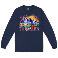 Navy traveler Long Sleeve Tee - Zillion Design Studio