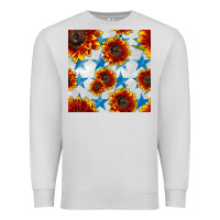 Dove Grey patriotic sunflowers and stars Premium Sweatshirt - BundleAndBundleShop