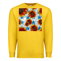 Lemon patriotic sunflowers and stars Premium Sweatshirt - BundleAndBundleShop