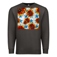 Smoke patriotic sunflowers and stars Premium Sweatshirt - BundleAndBundleShop
