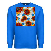 True Royal patriotic sunflowers and stars Premium Sweatshirt - BundleAndBundleShop