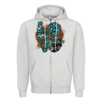 Dove Grey love Zipper Hoodie - SublimationCraftShop