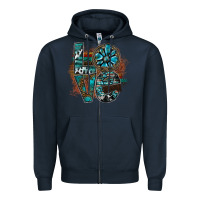 Navy love Zipper Hoodie - SublimationCraftShop