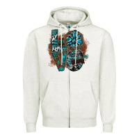 Oatmeal Heather love Zipper Hoodie - SublimationCraftShop