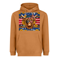 Meerkat 4th of july longhaired cow tumbler Heavyweight Hoodie - Jasminsmagicworld