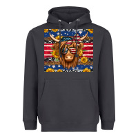 Smoke 4th of july longhaired cow tumbler Heavyweight Hoodie - Jasminsmagicworld