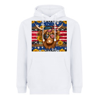 White 4th of july longhaired cow tumbler Heavyweight Hoodie - Jasminsmagicworld