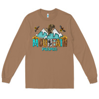 Toasted Coconut mountain mama Long Sleeve Tee - texasbilliewilder