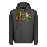 Charcoal Heather true story jesus and mary wıth santa Premium Hoodie - AdoDesignShop