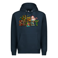 Navy true story jesus and mary wıth santa Premium Hoodie - AdoDesignShop
