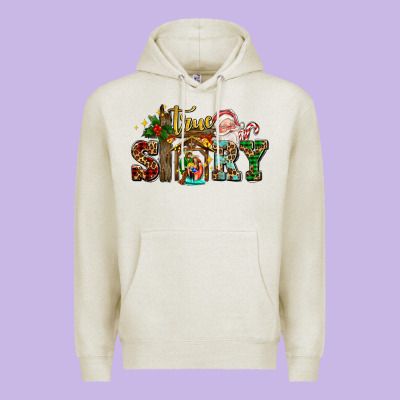 True Story Jesus And Mary Wıth Santa Premium Hoodie Designed By Adodesignshop