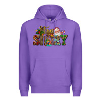 Purple true story jesus and mary wıth santa Premium Hoodie - AdoDesignShop