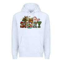 White true story jesus and mary wıth santa Premium Hoodie - AdoDesignShop