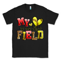 Black my heart is on that field softball Classic Tee - Zillion Design Studio