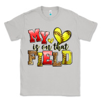 Moon Dust my heart is on that field softball Classic Tee - Zillion Design Studio