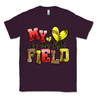 Plum my heart is on that field softball Classic Tee - Zillion Design Studio