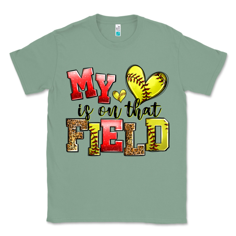 My Heart Is On That Field Softball Classic Tee by Zillion Design Studio | Teevron