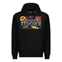 Black blessed teacher Premium Hoodie - MaliasSmallBusiness