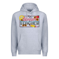 Heather Grey blessed teacher Premium Hoodie - MaliasSmallBusiness