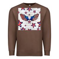 Chestnut patriotic eagle wing Premium Sweatshirt - BundleAndBundleShop